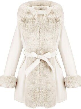 Cozy Faux Leather Jacket with Fur Lining - Stylish Winter Coat for Women